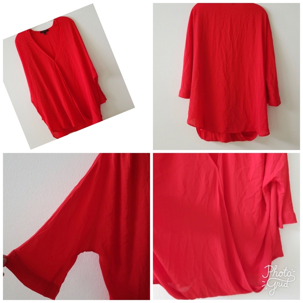 NWOT Banana Republic Faux Wrap Blouse